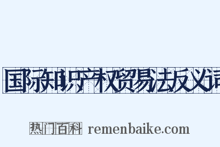 国际知识产权贸易法反义词是什么意思的图片